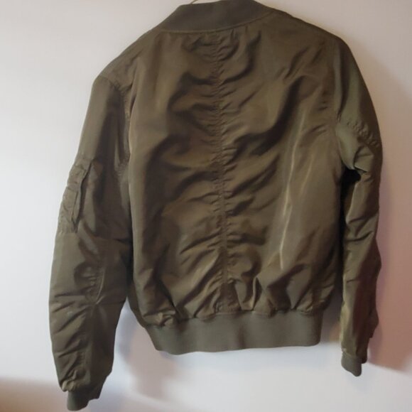 Topshop Green Bomber Jacket - Picture 3 of 3
